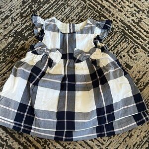 NWOT Janie and Jack plaid dress in Navy and White 3/$30